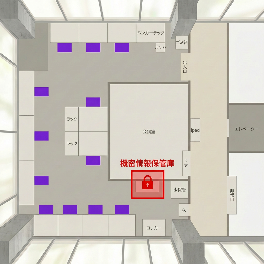 オフィスレイアウト図